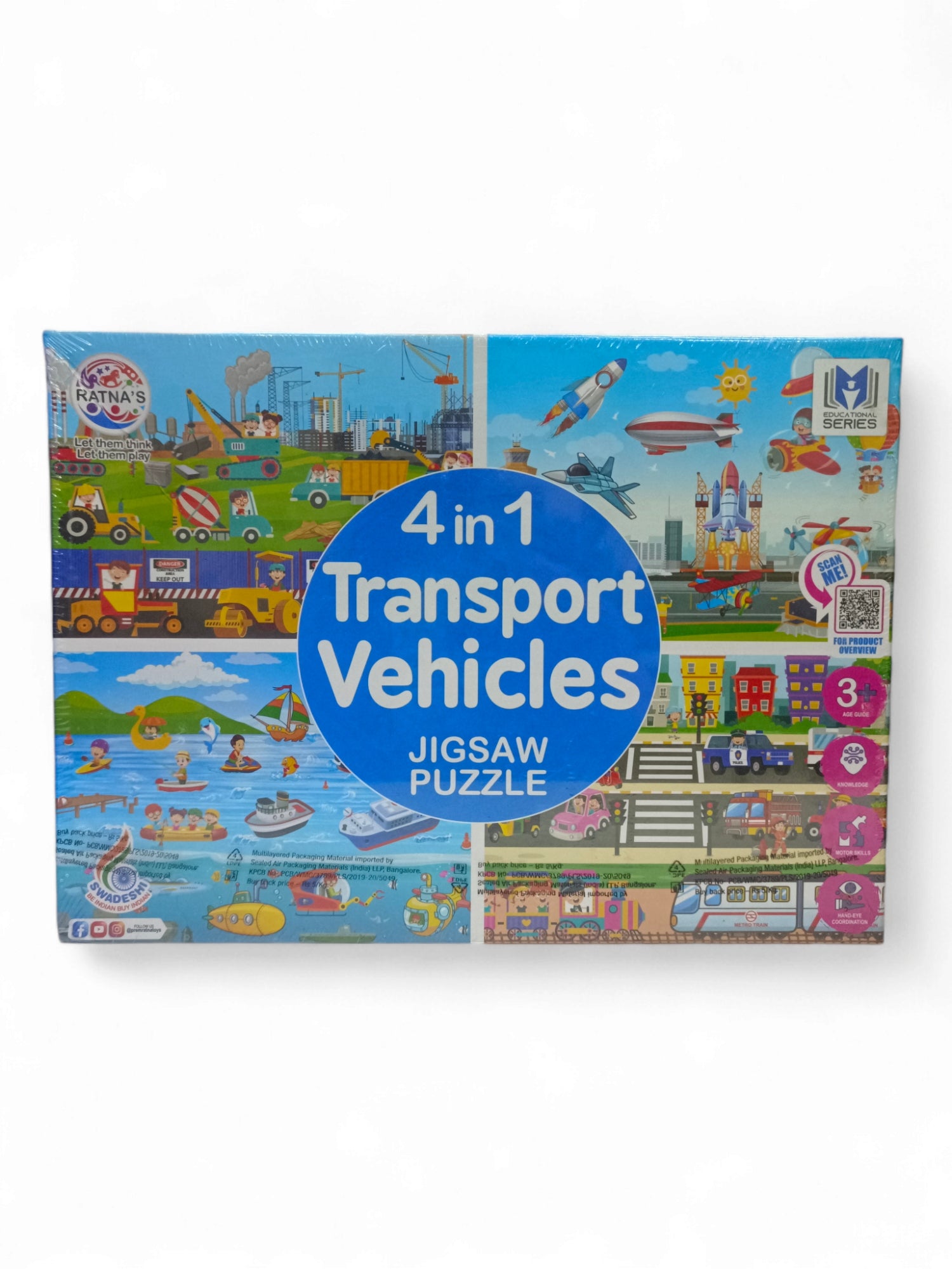 PRT 4IN1 TRANSPORT VEHICLES PUZZLE PRT 4IN1 TRANSPORT VEHICLES PUZZLE